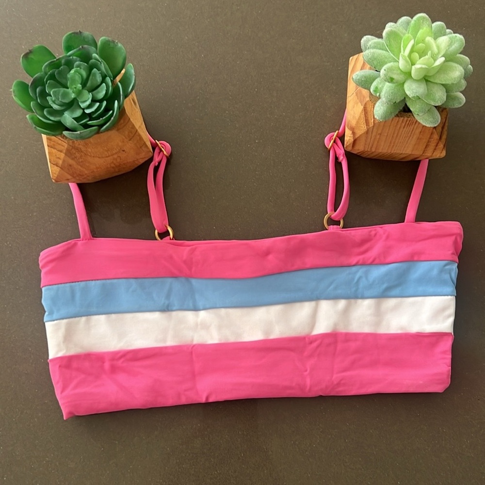 L*SPACE Bikini Top 🩷🤍🩵